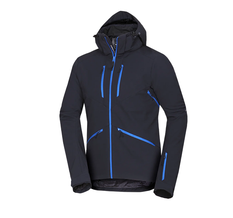 Giacca da sci softshell da uomo Northfinder ALPHONSE nera
